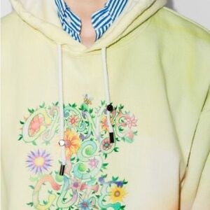 Collina Strada ‘change is inevitable’ wave hem hoodie